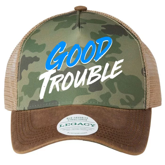 Good Trouble John Lewis Tribute Brush Stroke Legacy Tie Dye Trucker Hat