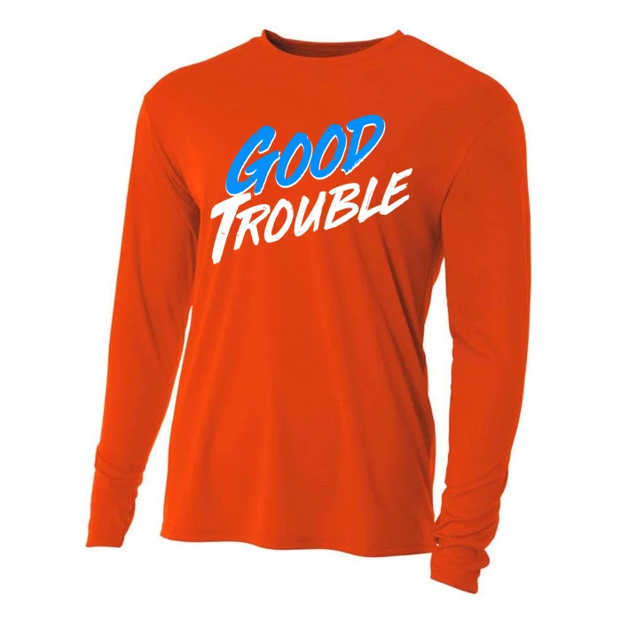 Good Trouble John Lewis Tribute Brush Stroke Cooling Performance Long Sleeve Crew