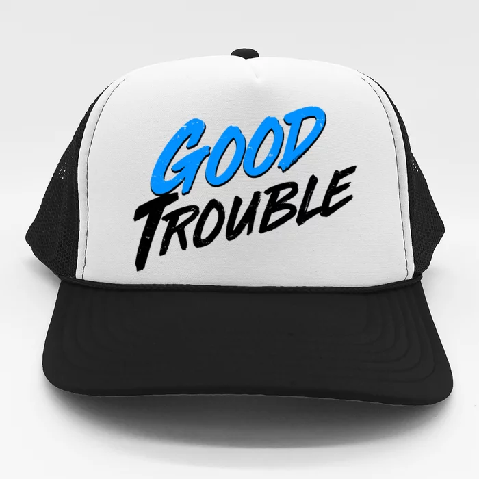 Good Trouble John Lewis Tribute Brush Stroke Trucker Hat