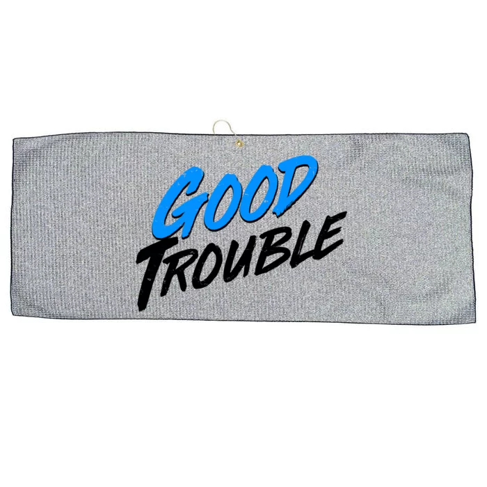 Good Trouble John Lewis Tribute Brush Stroke Large Microfiber Waffle Golf Towel