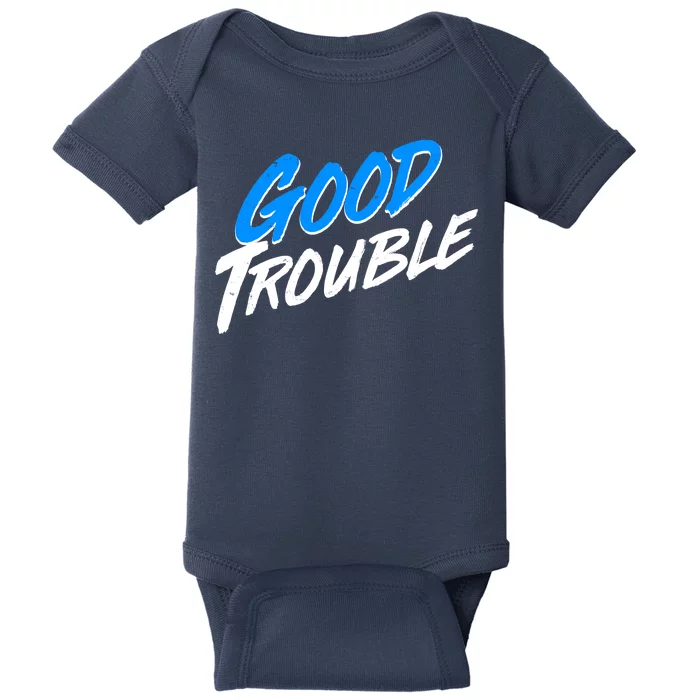 Good Trouble John Lewis Tribute Brush Stroke Baby Bodysuit