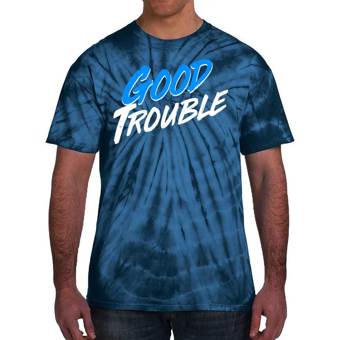 Good Trouble John Lewis Tribute Brush Stroke Tie-Dye T-Shirt