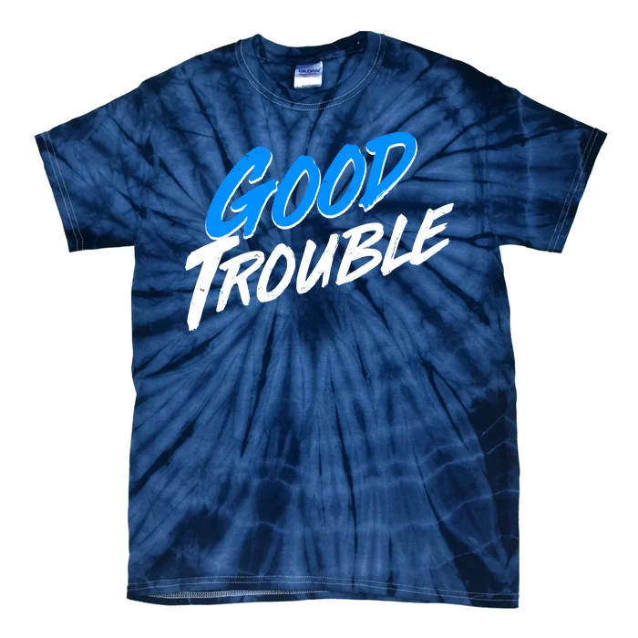 Good Trouble John Lewis Tribute Brush Stroke Tie-Dye T-Shirt