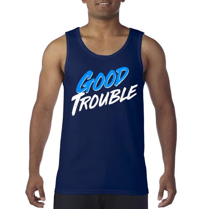 Good Trouble John Lewis Tribute Brush Stroke Tank Top