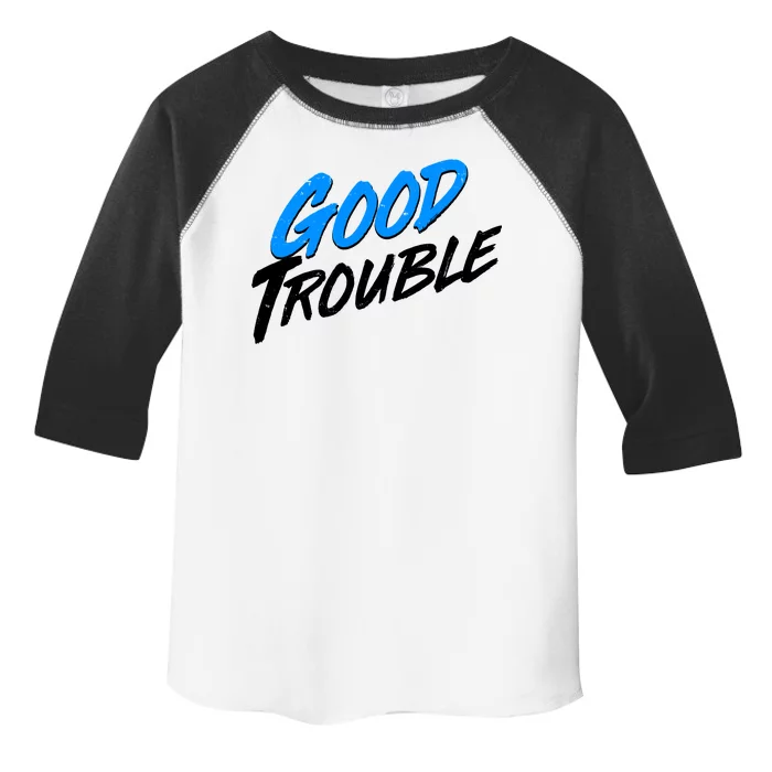 Good Trouble John Lewis Tribute Brush Stroke Toddler Fine Jersey T-Shirt