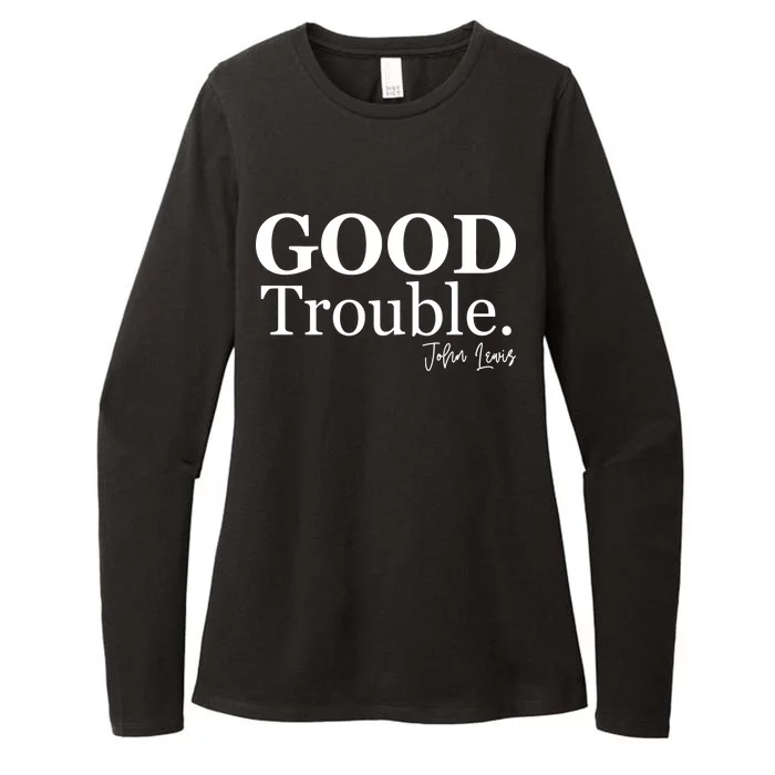 GOOD Trouble RIP John Lewis Womens CVC Long Sleeve Shirt