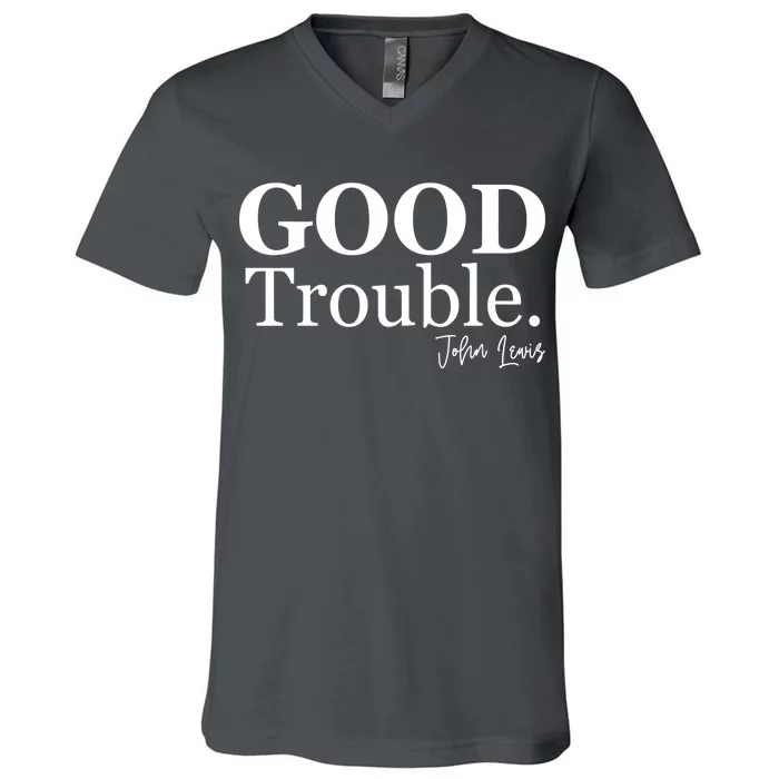 GOOD Trouble RIP John Lewis V-Neck T-Shirt