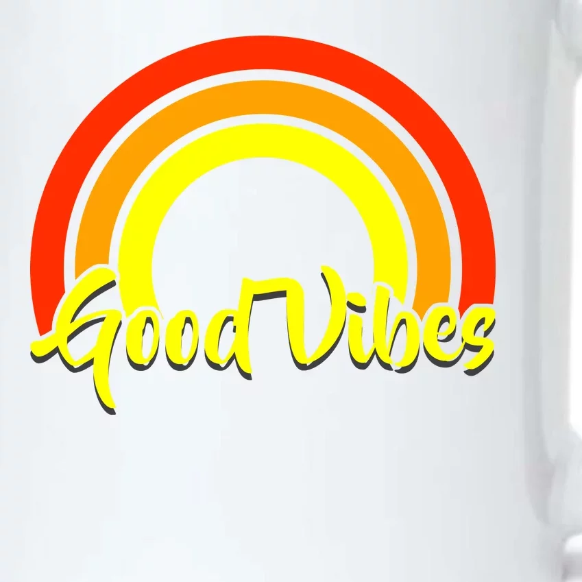 Good Vibes 80s Rainbow Black Color Changing Mug