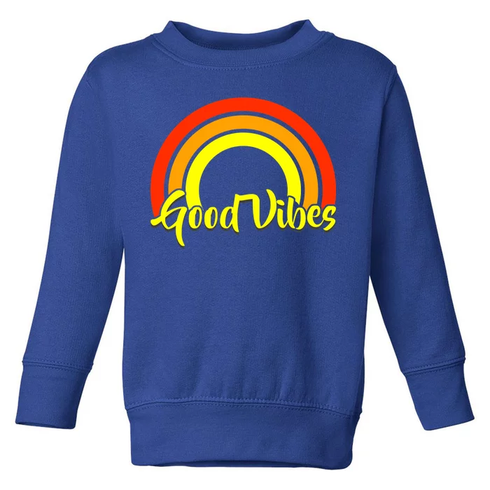 Good vibes rainbow discount sweatshirt