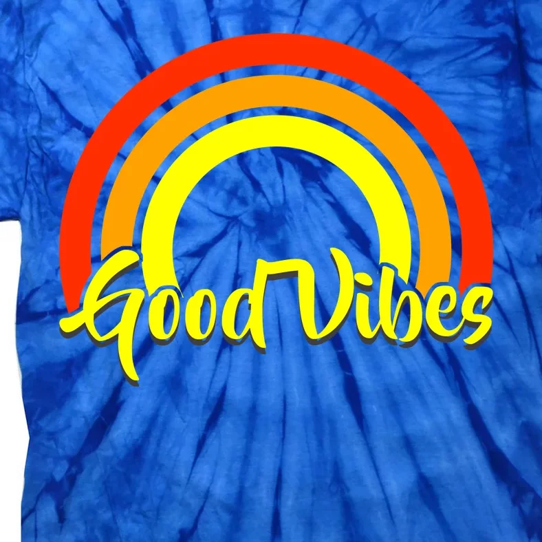 Good Vibes 80s Rainbow Tie-Dye T-Shirt