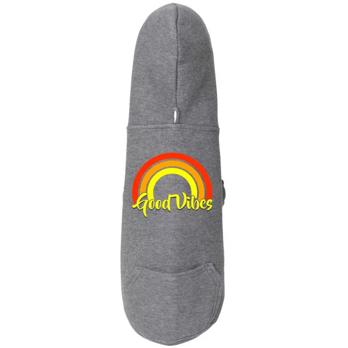 Good Vibes 80s Rainbow Doggie 3-End Fleece Hoodie