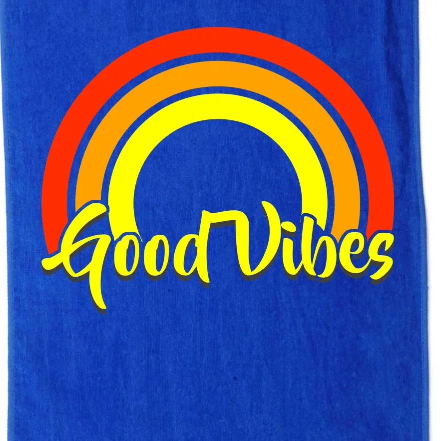 Good Vibes 80s Rainbow Platinum Collection Golf Towel