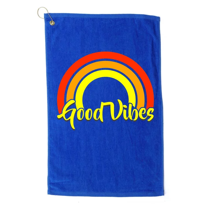 Good Vibes 80s Rainbow Platinum Collection Golf Towel