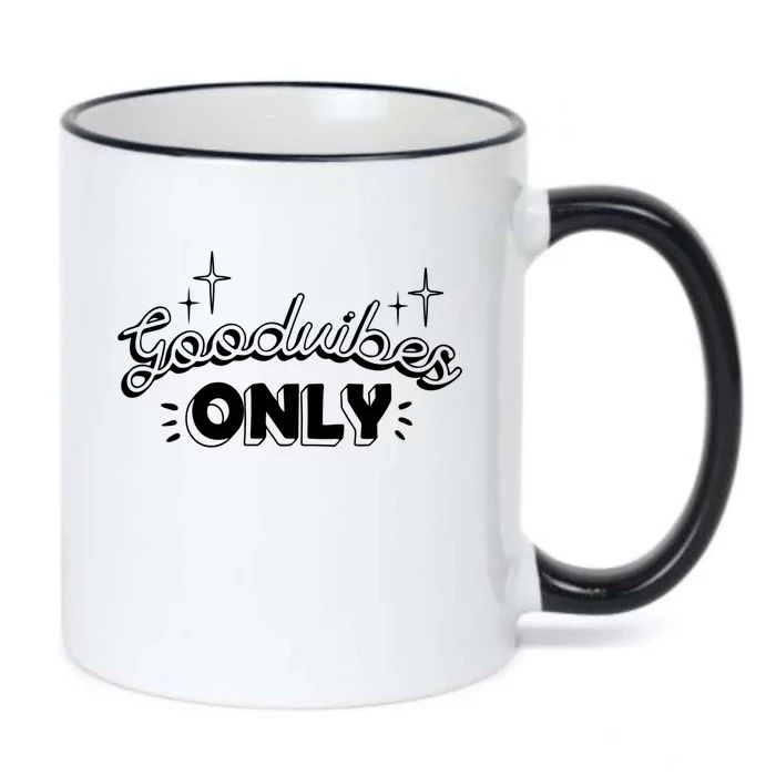 Good Vibes Only Black Color Changing Mug