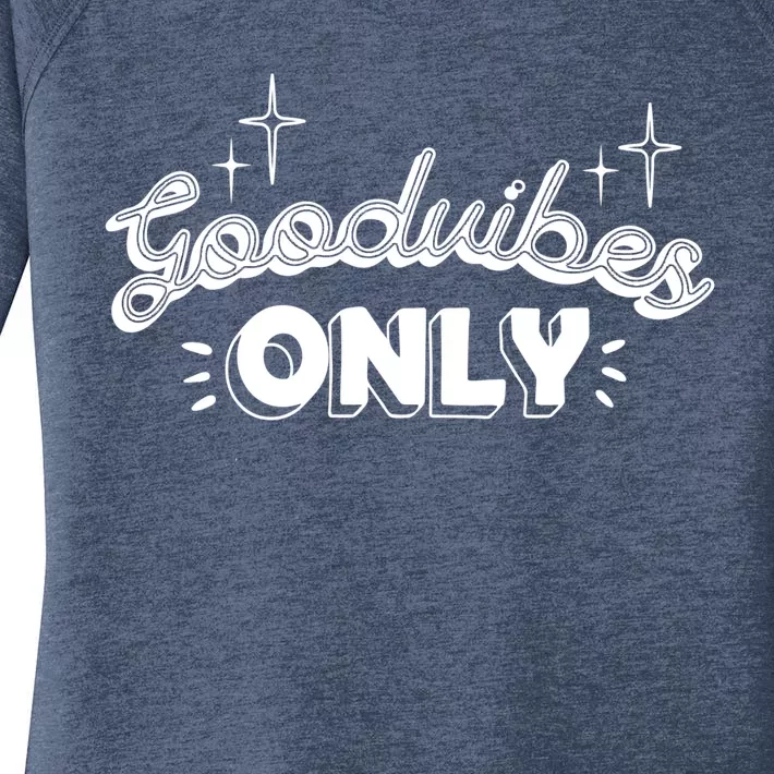 Good Vibes Only Women's Perfect Tri Tunic Long Sleeve Shirt