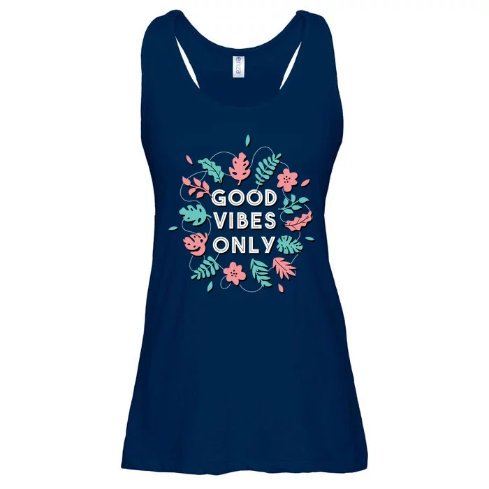 Good Vibes Only Flower Ladies Essential Flowy Tank