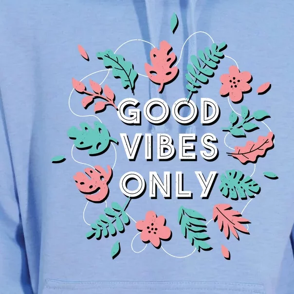 Good Vibes Only Flower Unisex Surf Hoodie