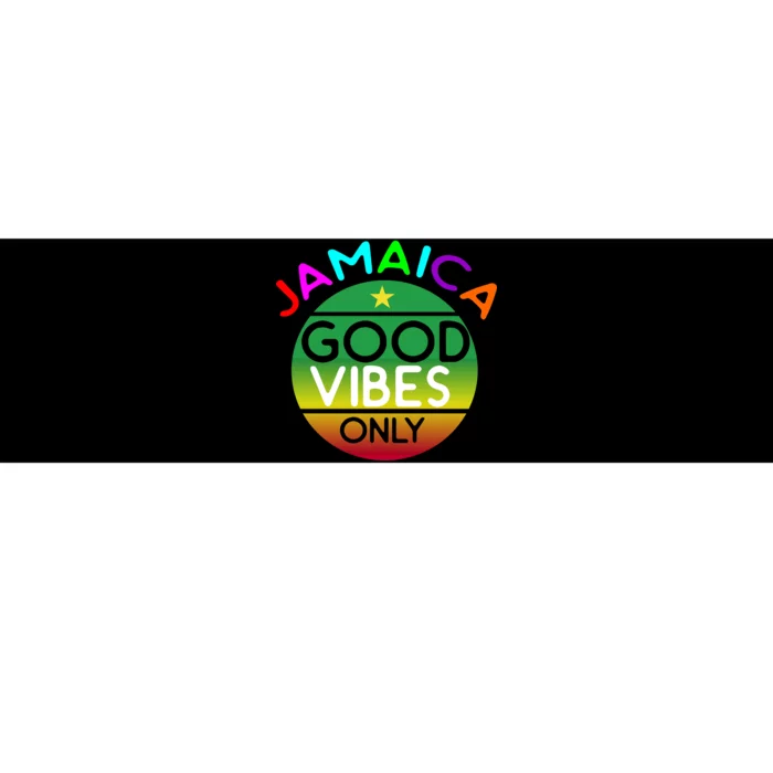 Good Vibes Only Jamaica Bumper Sticker