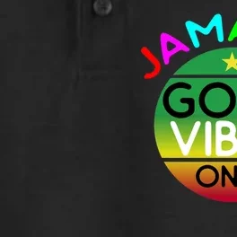 Good Vibes Only Jamaica Dry Zone Grid Performance Polo