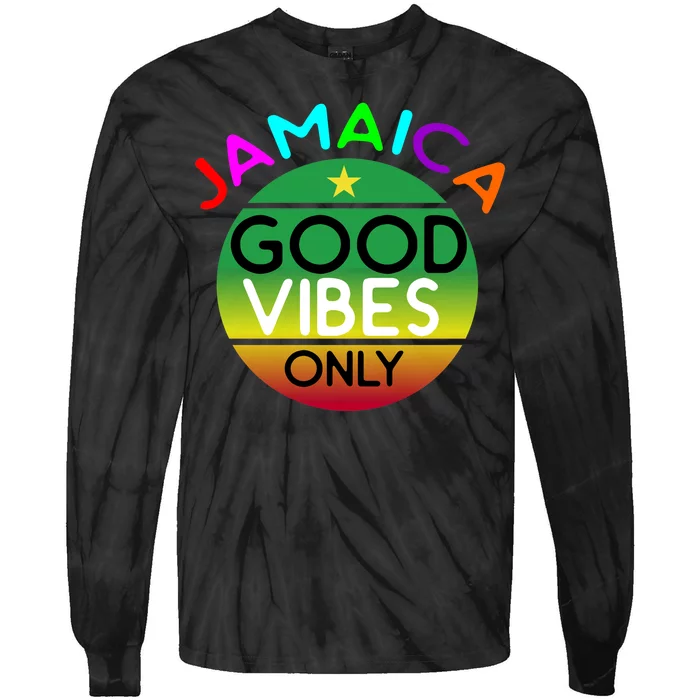 Good Vibes Only Jamaica Tie-Dye Long Sleeve Shirt