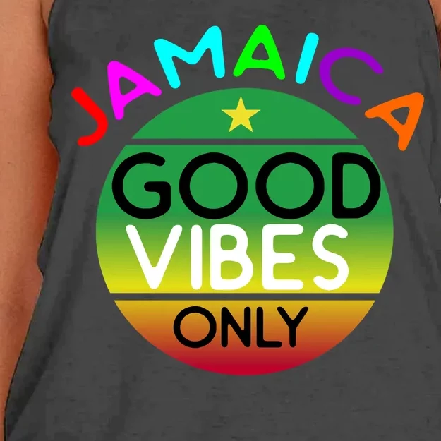 Good Vibes Only Jamaica Women's Knotted Racerback Tank