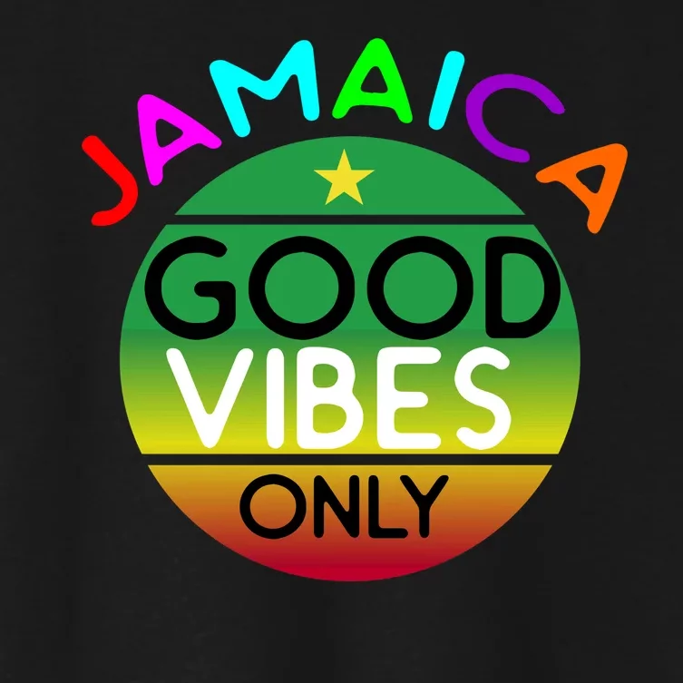 Good Vibes Only Jamaica Women's Crop Top Tee