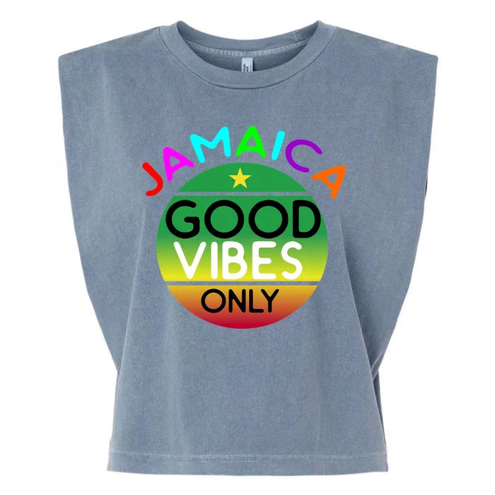 Good Vibes Only Jamaica Garment-Dyed Women's Muscle Tee