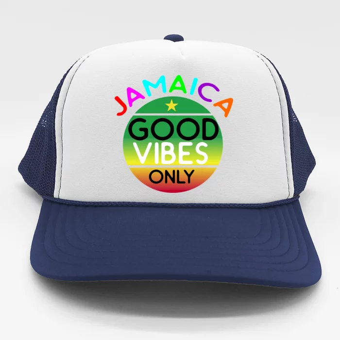 Good Vibes Only Jamaica Trucker Hat