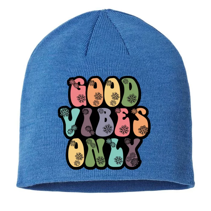 Good Vibes Only Retro 80's Hip 8 1/2in Sustainable Knit Beanie