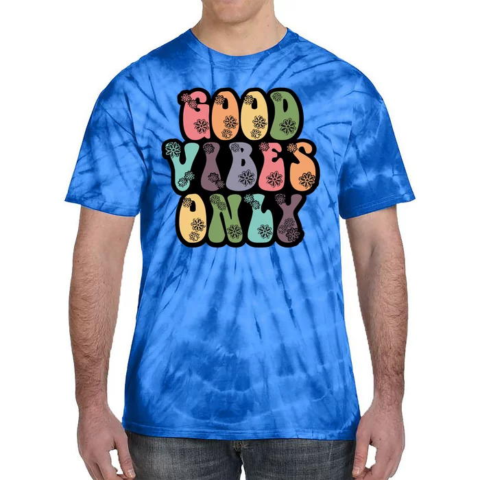 Good Vibes Only Retro 80's Hip Tie-Dye T-Shirt