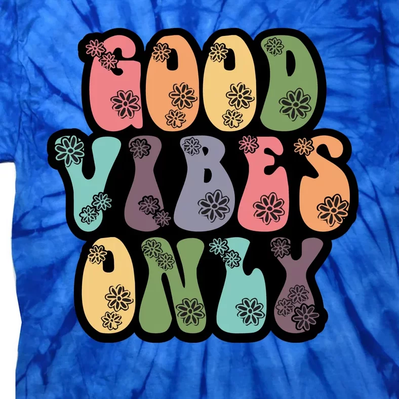 Good Vibes Only Retro 80's Hip Tie-Dye T-Shirt