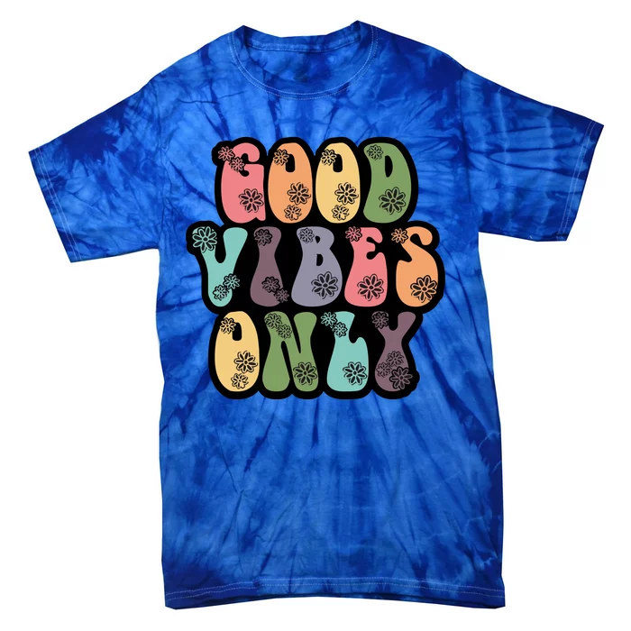 Good Vibes Only Retro 80's Hip Tie-Dye T-Shirt