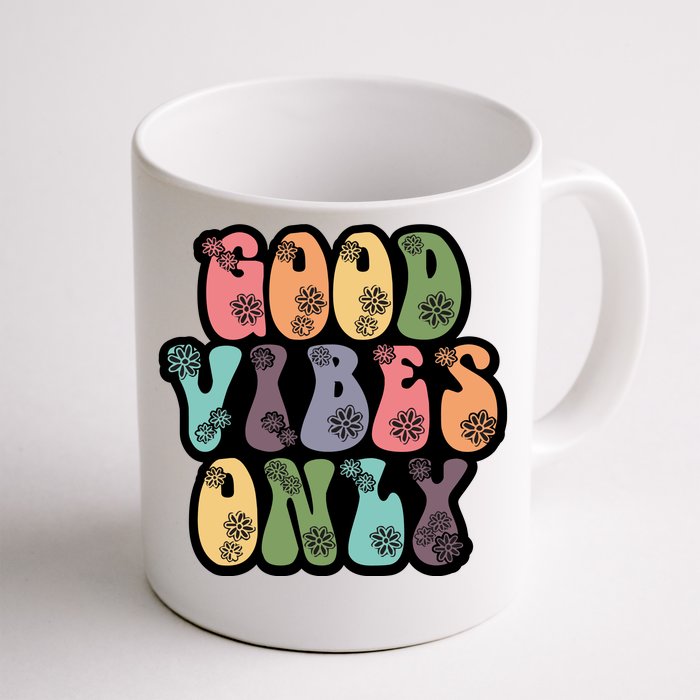 Good Vibes Only Retro 80's Hip Front & Back Coffee Mug