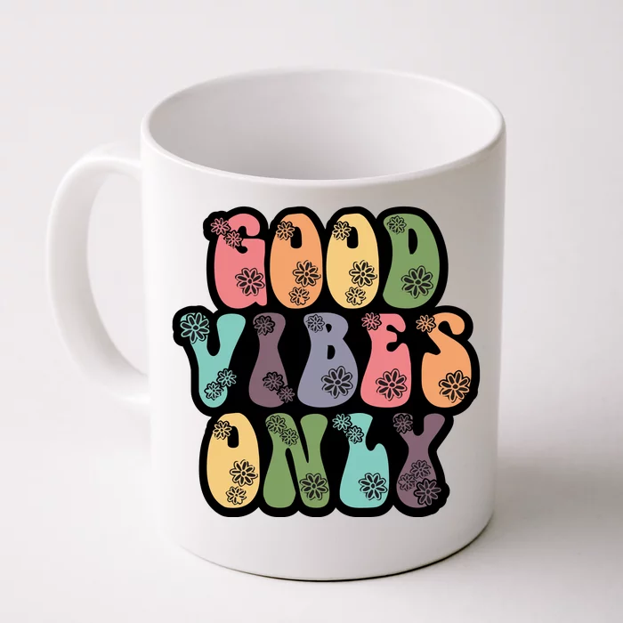 Good Vibes Only Retro 80's Hip Front & Back Coffee Mug