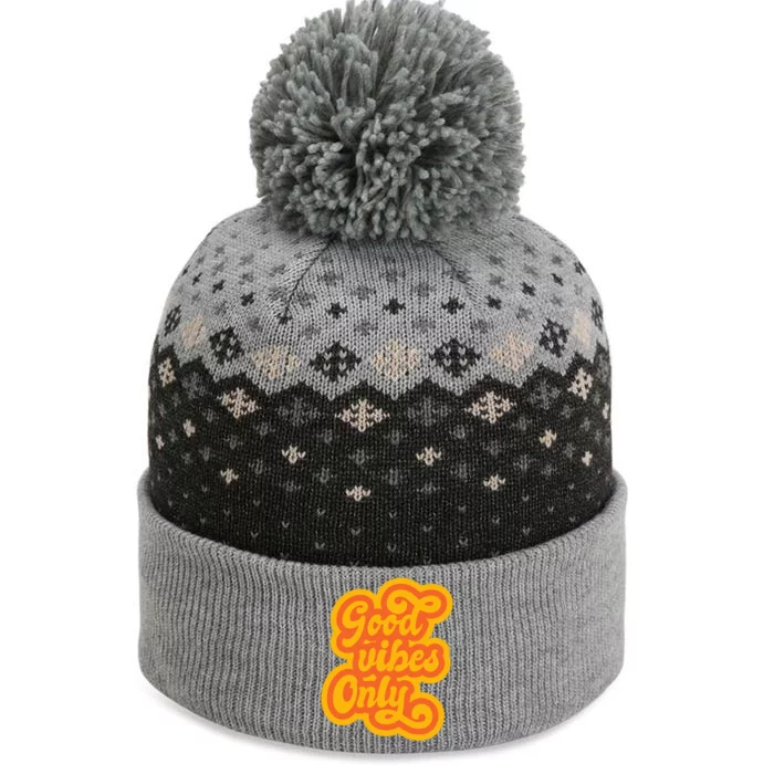 Good Vibes Only Vintage The Baniff Cuffed Pom Beanie