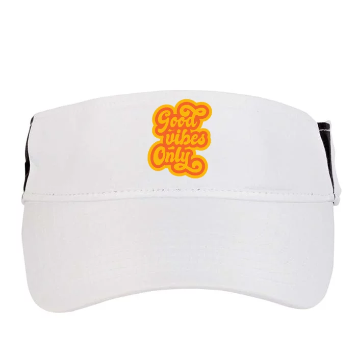 Good Vibes Only Vintage Adult Drive Performance Visor