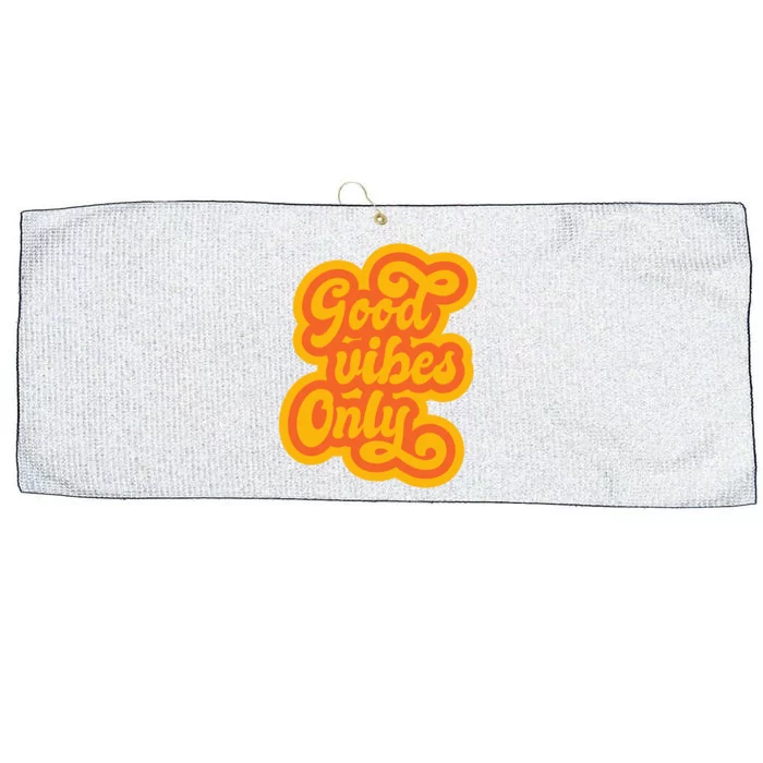 Good Vibes Only Vintage Large Microfiber Waffle Golf Towel