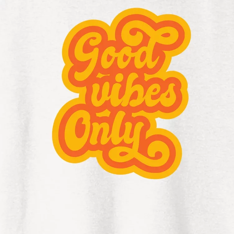 Good Vibes Only Vintage Women's Crop Top Tee