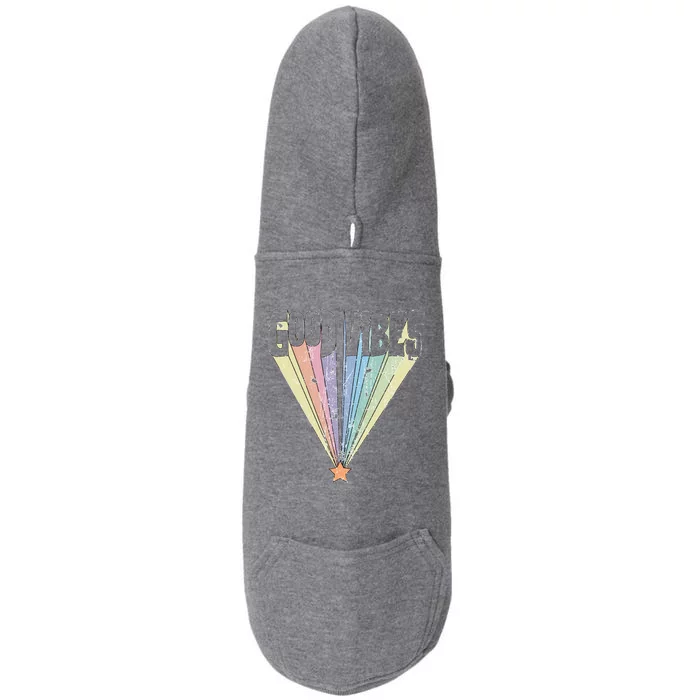 Good Vibes Retro Rainbow Doggie 3-End Fleece Hoodie