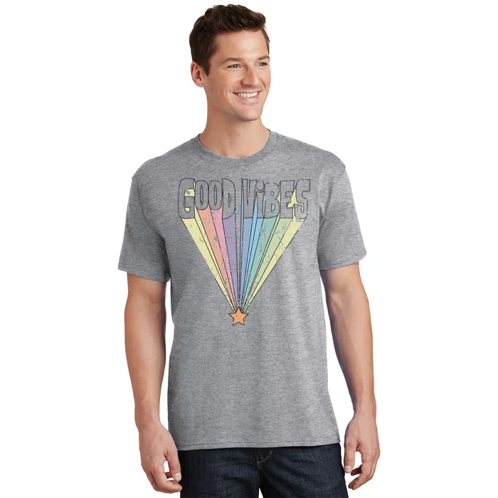 Good Vibes Retro Rainbow T-Shirt