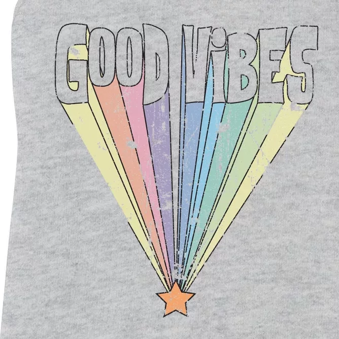 Good Vibes Retro Rainbow Women's Racerback Tank