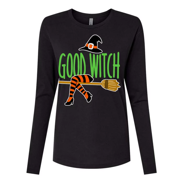 Good Witch Funny Halloween Womens Cotton Relaxed Long Sleeve T-Shirt