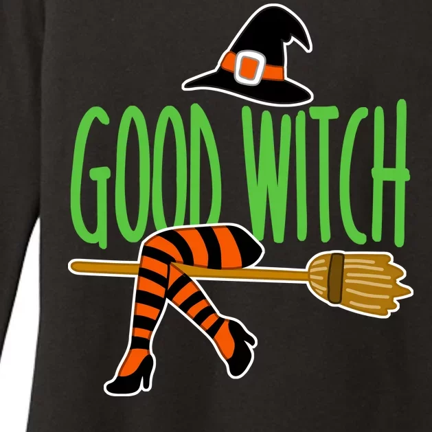 Good Witch Funny Halloween Womens CVC Long Sleeve Shirt