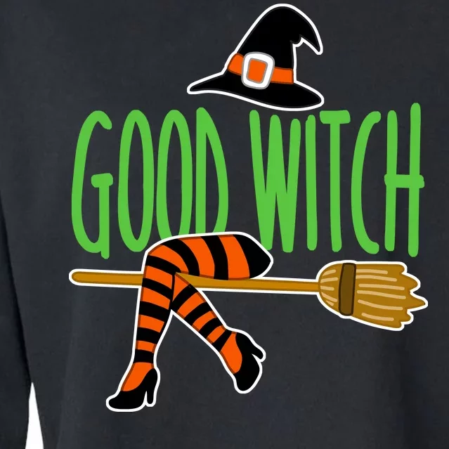 Good Witch Funny Halloween Cropped Pullover Crew