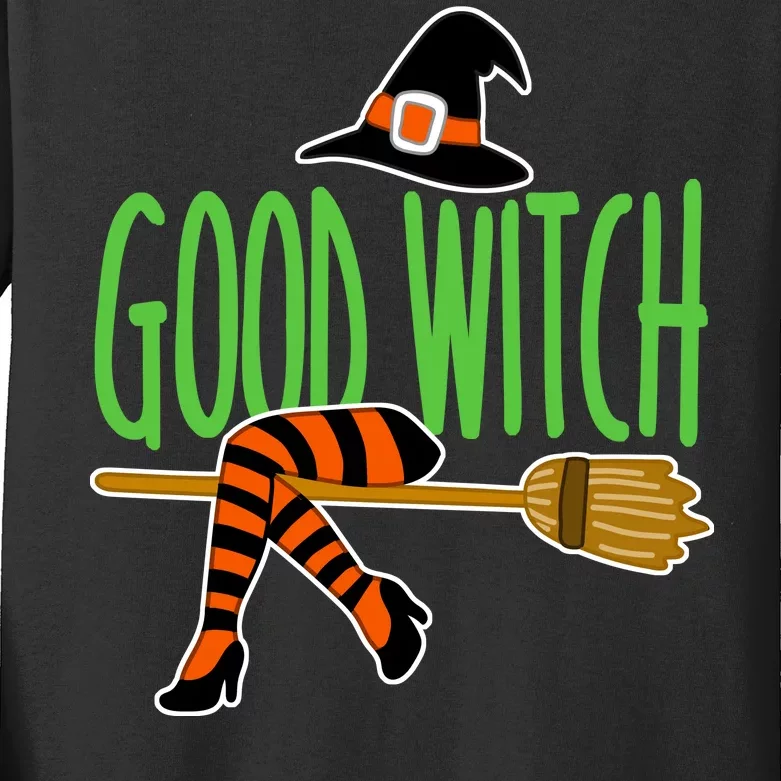 Good Witch Funny Halloween Kids Long Sleeve Shirt