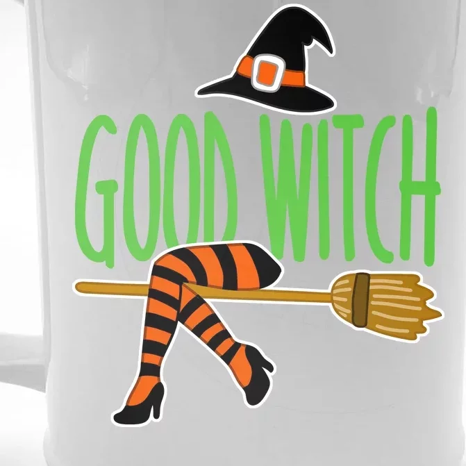 Good Witch Funny Halloween Front & Back Beer Stein