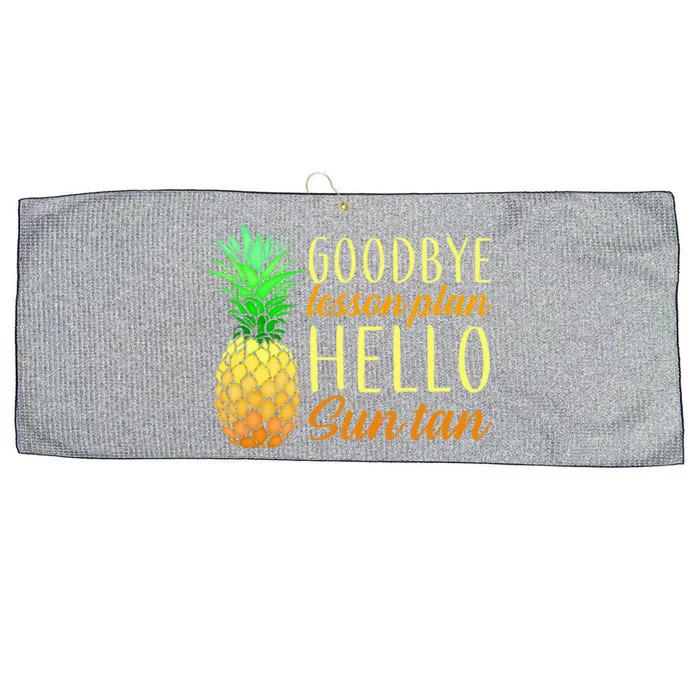 Goodbye Lesson Plan Hello Sun Tan Large Microfiber Waffle Golf Towel