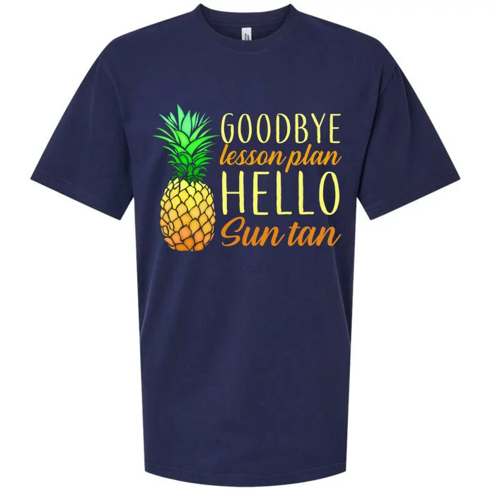 Goodbye Lesson Plan Hello Sun Tan Sueded Cloud Jersey T-Shirt