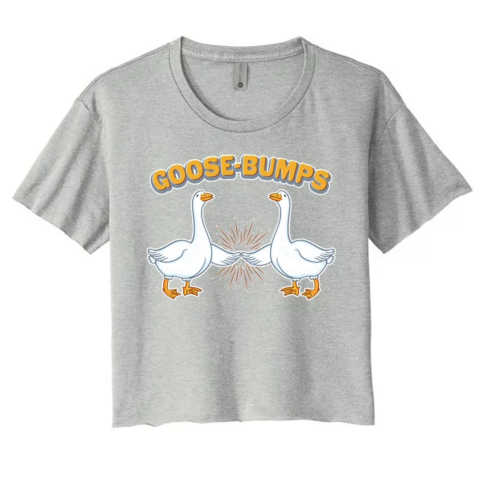 Goose Bumps Women's Crop Top Tee