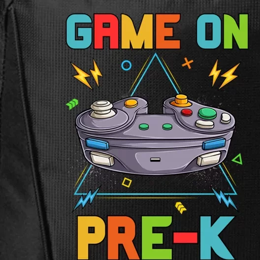 Game On PreK Funny Back To School Preschool Video Games Gift City Backpack